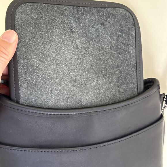 EUC Vintage Coach Mambo Hobo Zip Top Black Leather Crossbody Bag Style 9062 USA - Picture 14 of 15